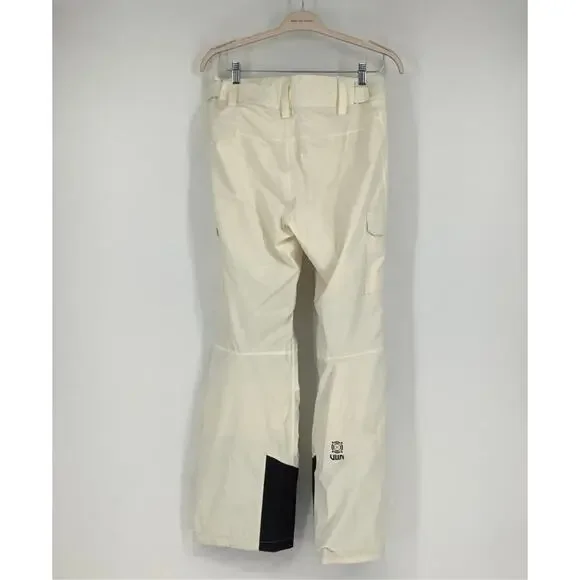 Helly Hansen Womens Medium White Switch Cargo Ski Insulated Pants Relaxed HR3-44